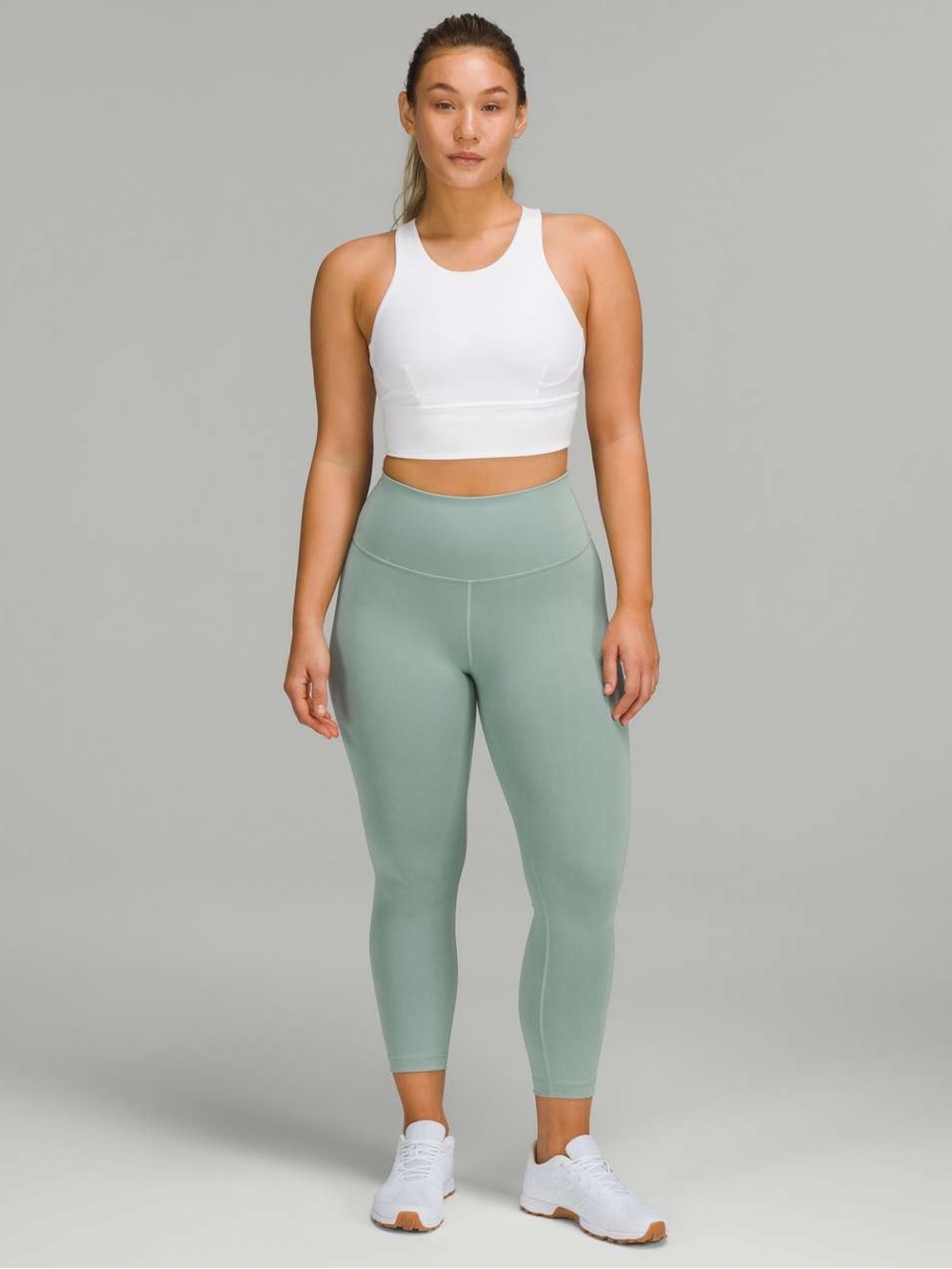 Lululemon Wunder Train Contour Fit High-Rise Crop 23" - Misty Glade - Size 6